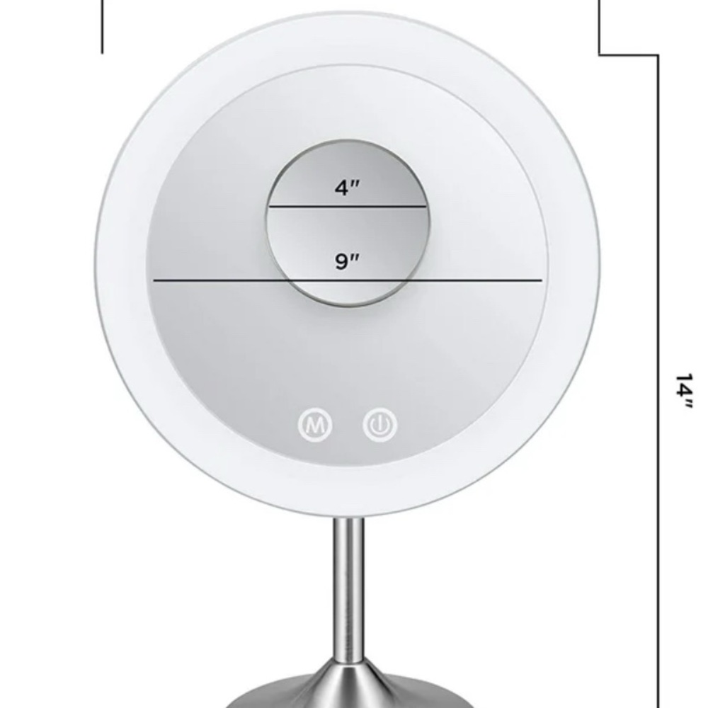 ✨Hurry Sale Price Special✨ 
NWOT White LED Makeup Mirror w/original box